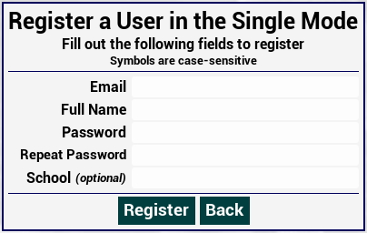 Register User